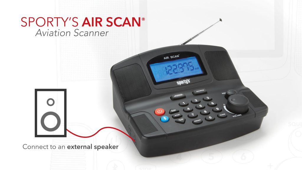 Sporty’s Introduces Air Scan® Radio with Bluetooth Media Center